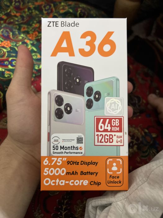 ZTE Blade A36 yangi karobka ochilmagan
