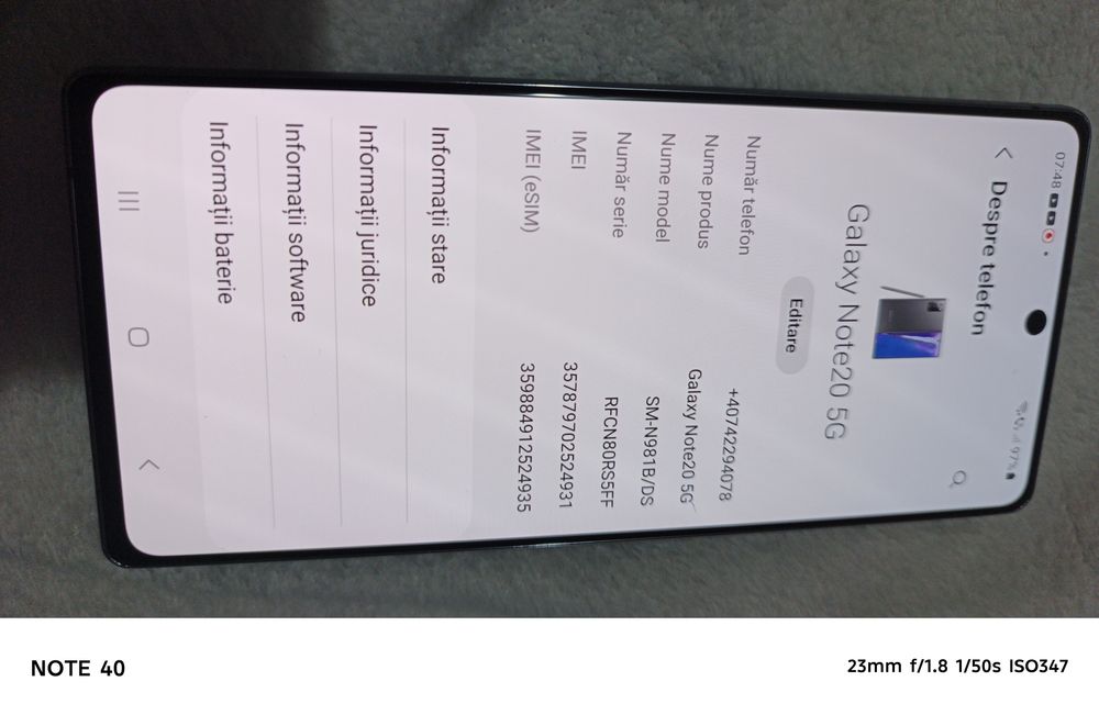 Samsung Note 20 5g