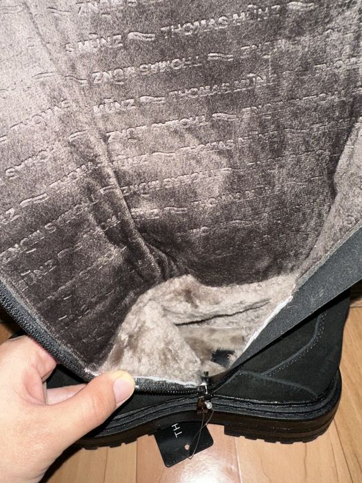 Сапоги замшевые зимние