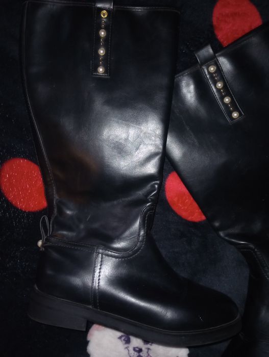 Cizme Zara, din piele