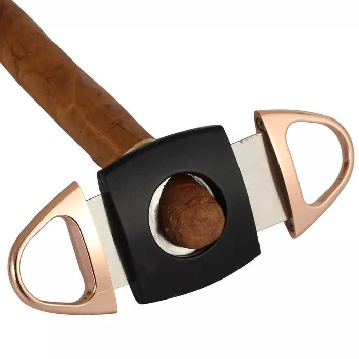 Подаръчен комплект от запалка с пънчър и ножица за пури 50 годишнина