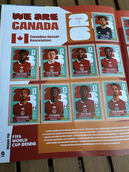 Stickere panini Wc 2026/Album complet