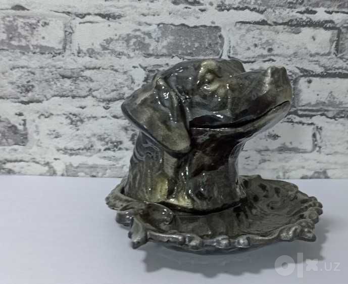 Винтажные пепельницы "Голова собаки". Силумин.  1960е-1980е гг.