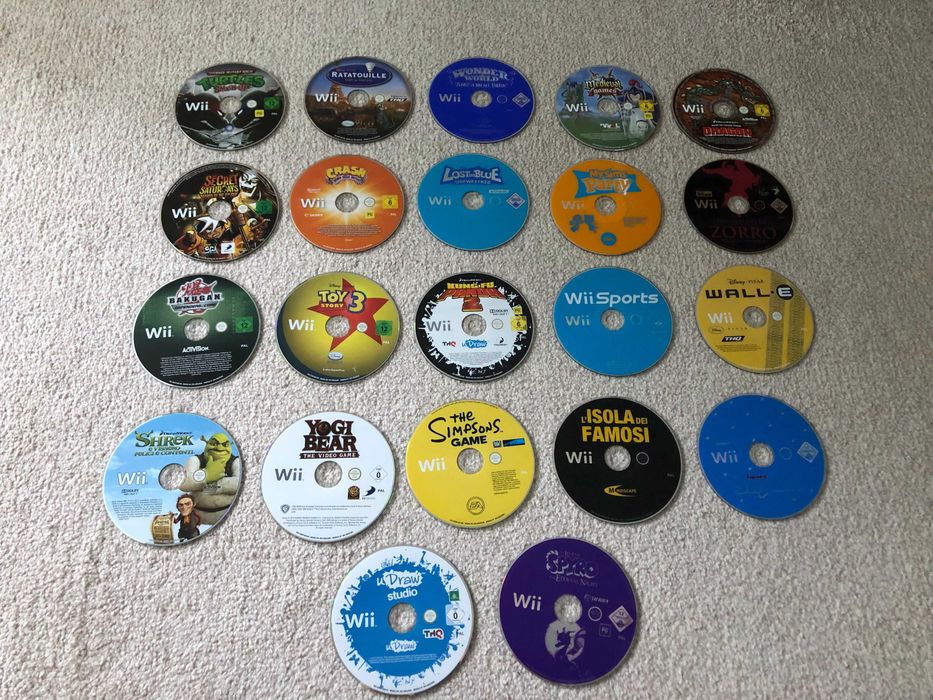 Cd Jocuri Wii Colectie 22buc