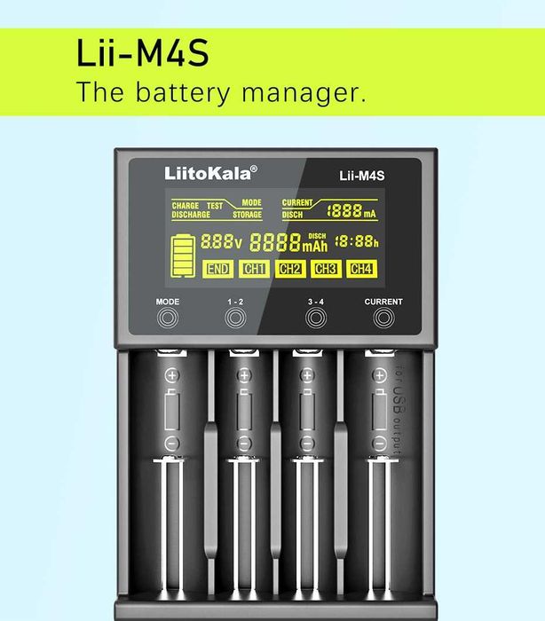 Професионално зарядно LiitoKala Lii-M4S. Българско ръководство