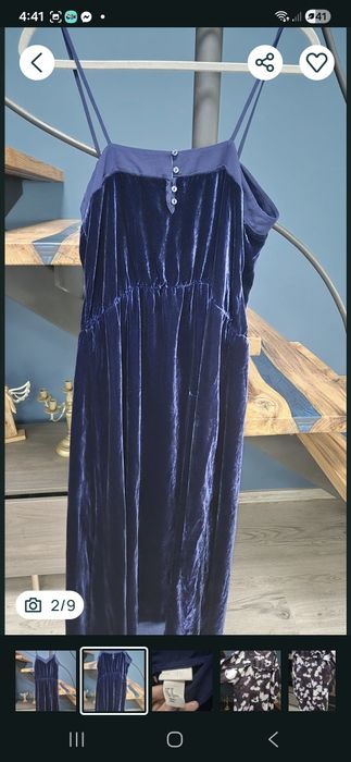 Рокля  цвят кралско синьо