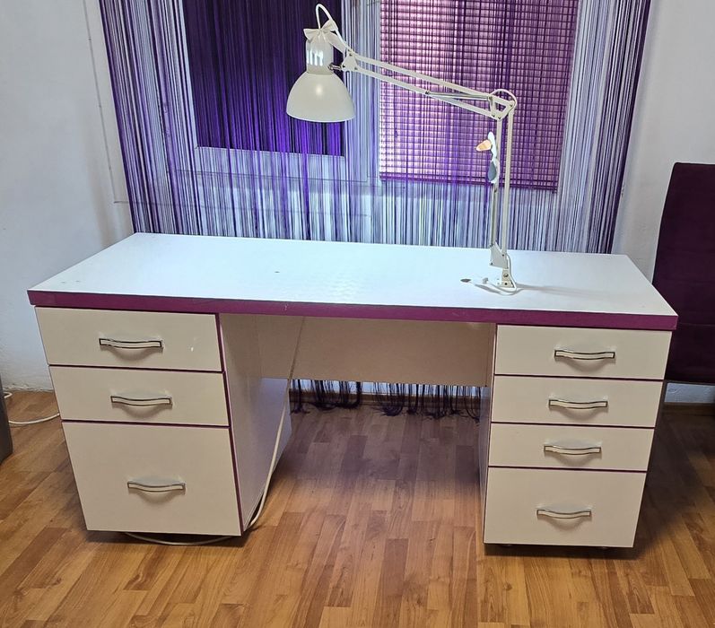 Birou mare 150x60 cu 7 sertare