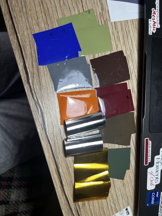 Продам набор гель-лаков, наклейки, фольга