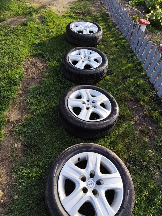 Jante tabla Opel cu anvelope 205/55/16 vara