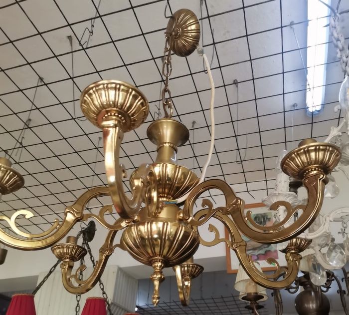Candelabru in stil francez din bronz masiv piesa de o mărime impozanta