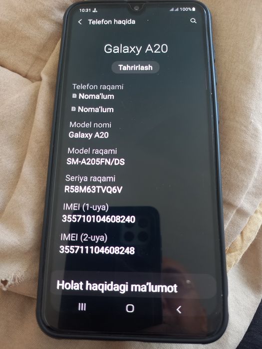 Samsung A20 idiyalniy
