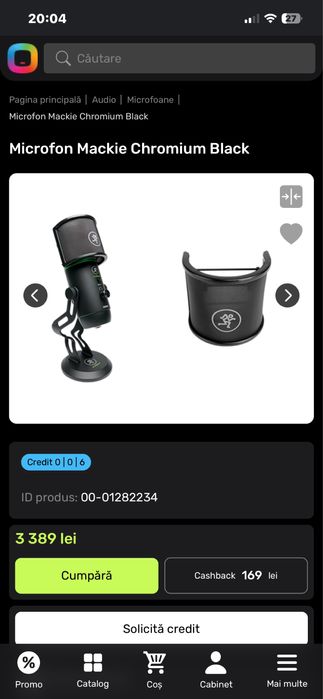 Microfon pentru Studio / Streaming / Video / Muzică