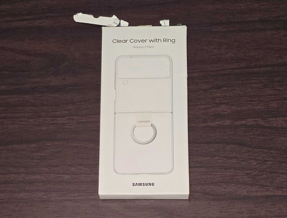 Husa originala Samsung Clear Cover with Ring Galaxy Z Flip 4 F721