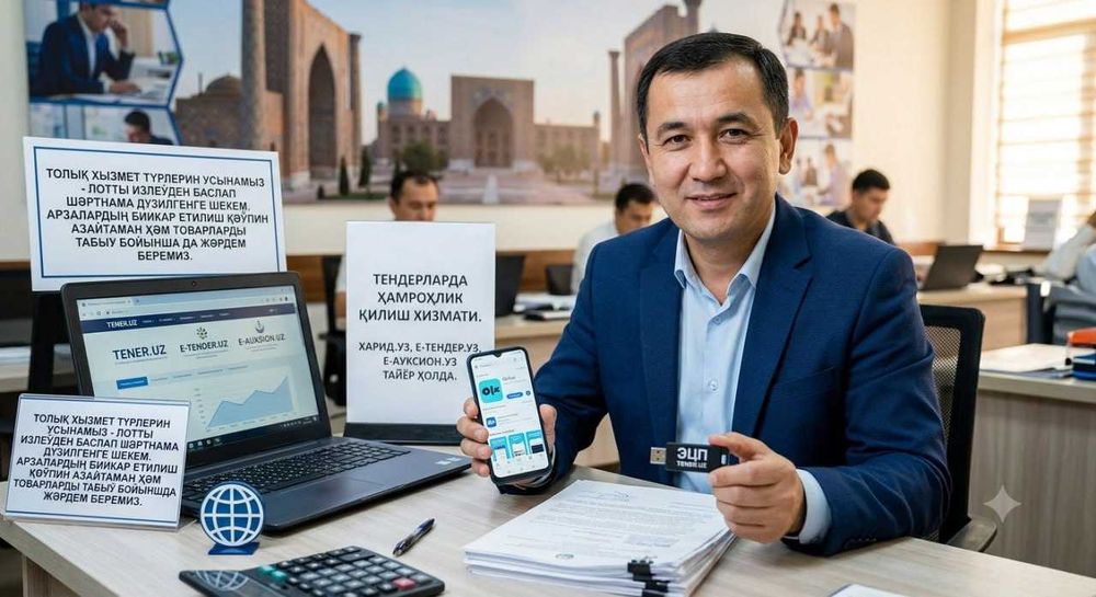 Брокер.Аукцион.Тендерлерде катнасыу.