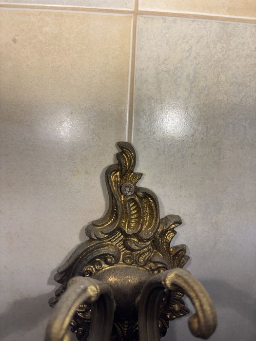 Месингов аплик с две крушки