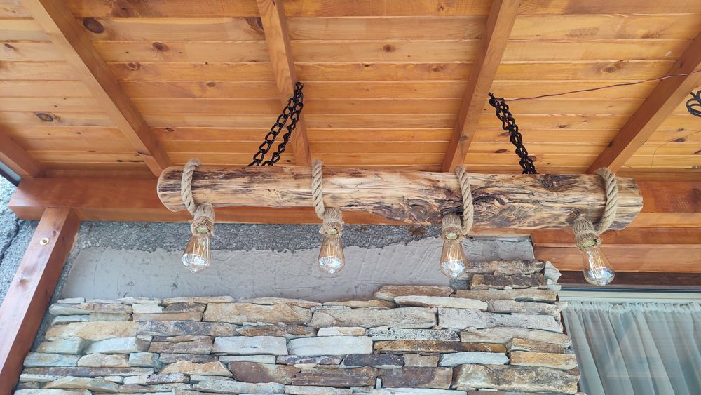 Дървен Полюлей рустик