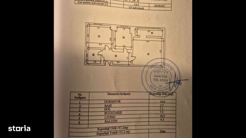 Proprietar vând apartament 2 camere central.