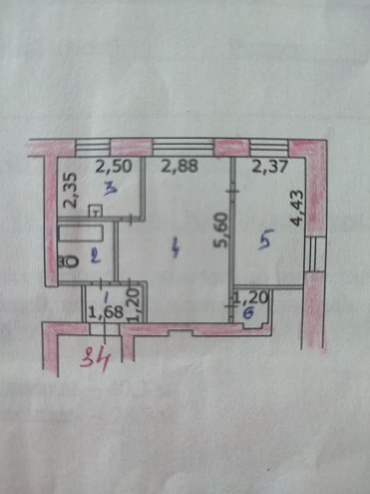 Продам 2х комн квартиру