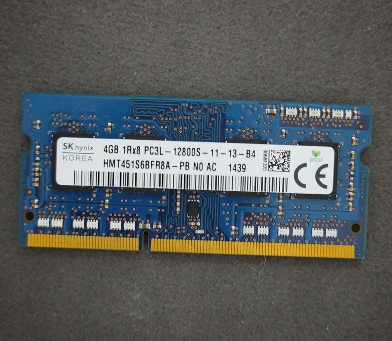 Оперативная память для ноутбука 4GB DDR3L 1600MHz SK Hynix - оригинал