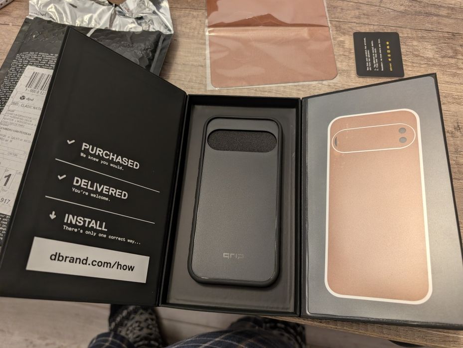 Pixel 9 Pro DBrand Case + Skin leather