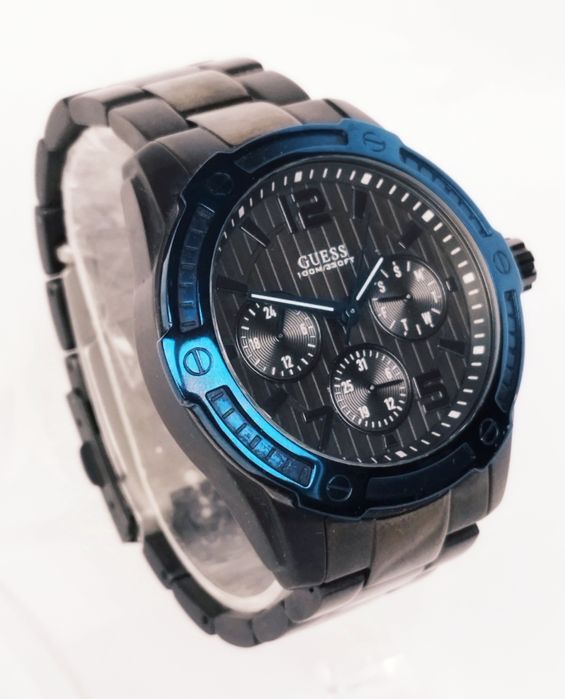 Ceas bărbătesc Guess W0601G1, oțel inoxidabil, cu cuarț, ceramic.