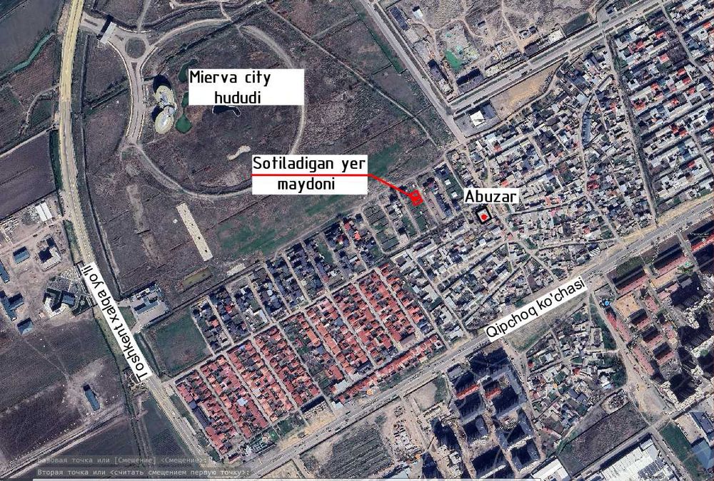 Хушнуд махаллада 2 соток (9,74х20,5м) ер сотилади Минерва ситй, Абузар