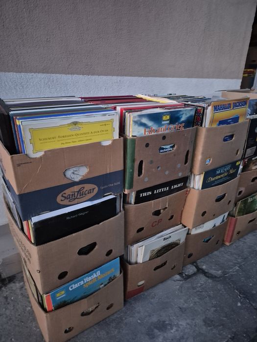 Vand Lot 500lp Discuri Vinil colectie  muzica clasica mixtă straina pentru pick Up
