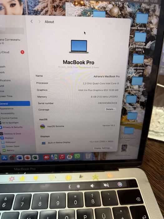 Vand laptop MacBook Pro