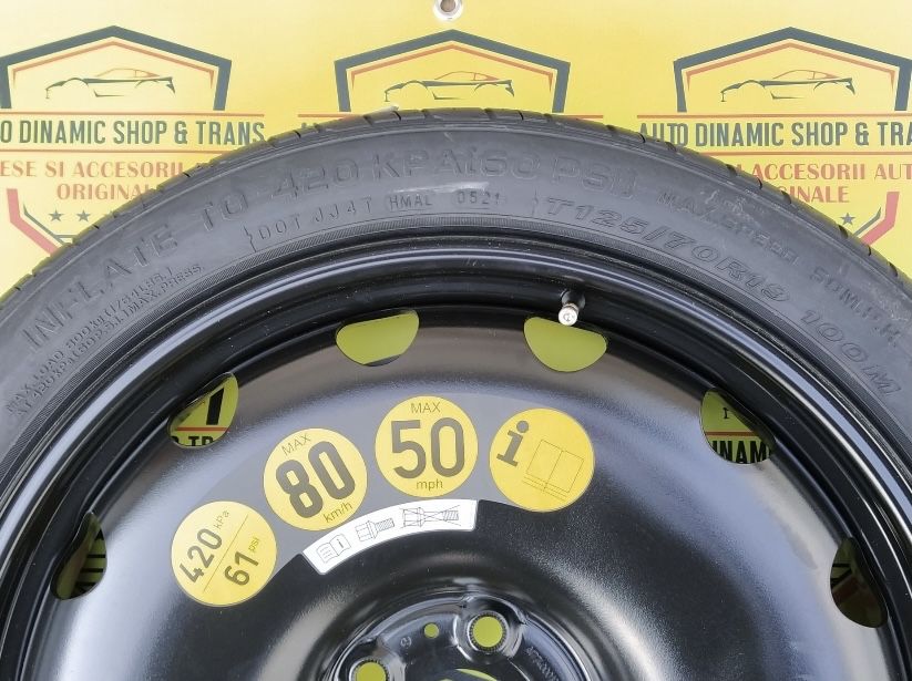 Roata rezerva compatibila BMW 125/70/19 5X120 G30 G31 X2 X3 X4 G01 G02