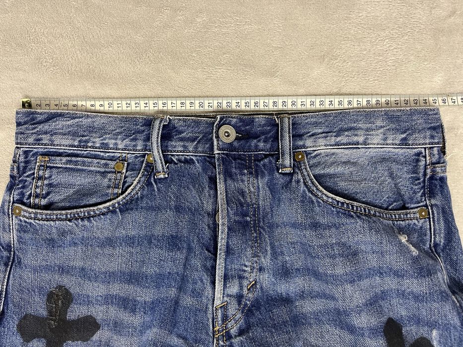 Blugi straight fit custom