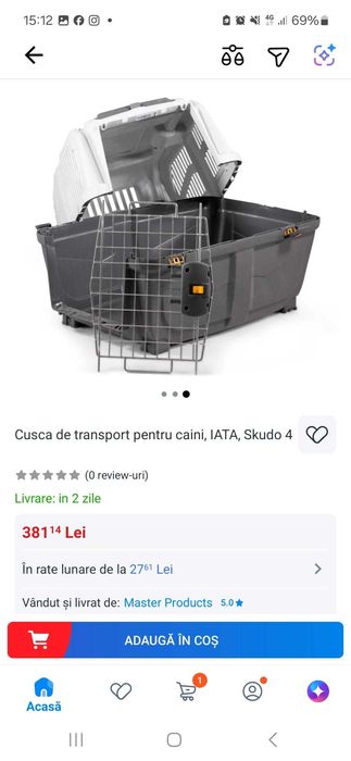 Vand cusca skudo pt transport catel