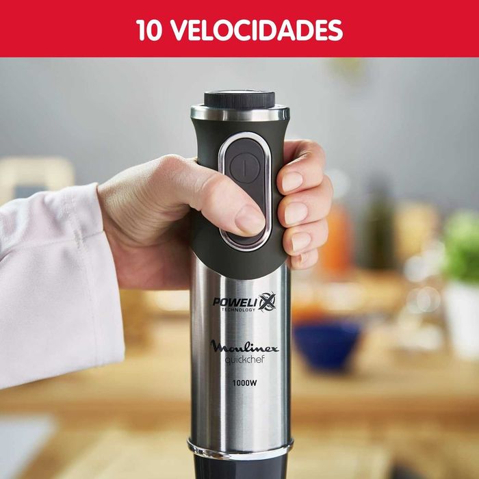 Нов Пасатор Чопър Moulinex DD655810 Quickchef 3 в 1, 3 Аксесоара, 1000 W, 2 години Гаранция