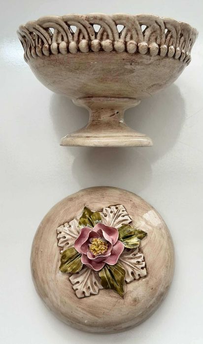 Винтидж италианска порцеланова кутийка