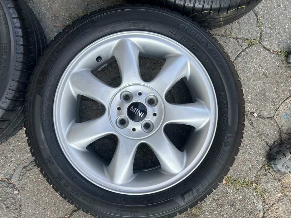 Jante aliaj 4x100mm, anvelope vara 195/55 R16, Mini Cooper One, Cabrio, Clubman, Opel Mazda Kia Hyundai Suzuki Toyota Honda
