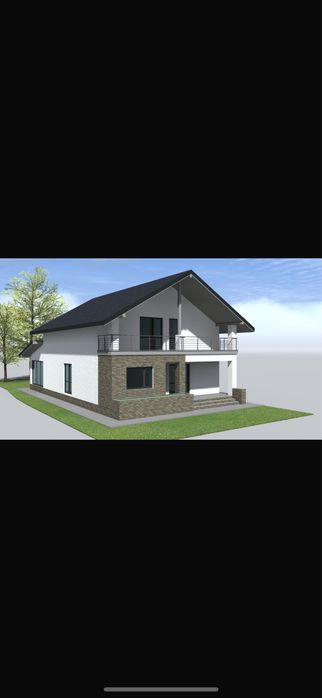 Teren intravilan 380 mp str. Mare cu proiect si autorizatie casa P+M