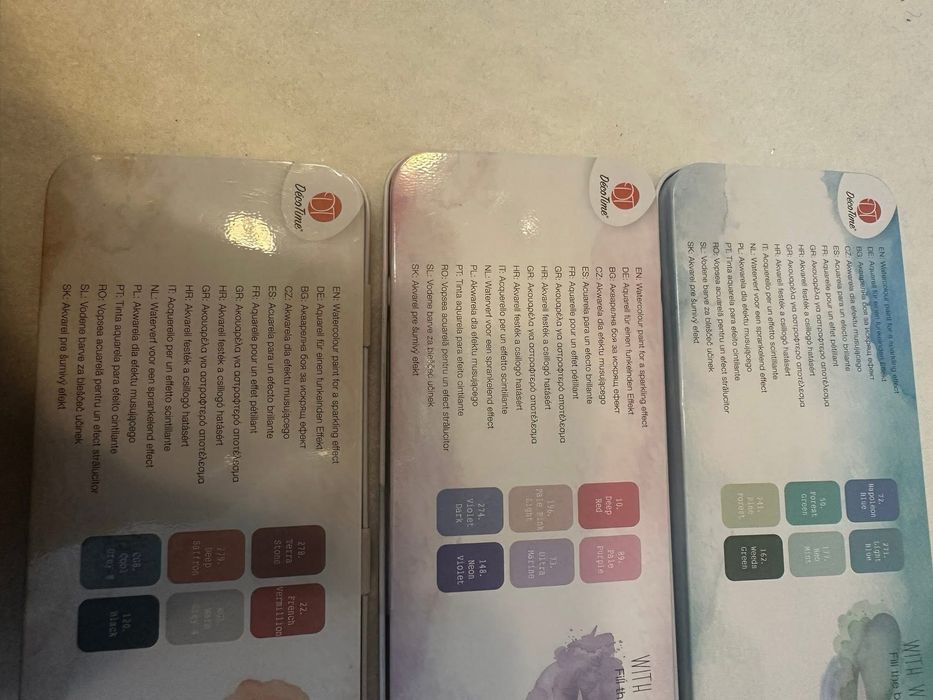 Акварелни Бои Металик