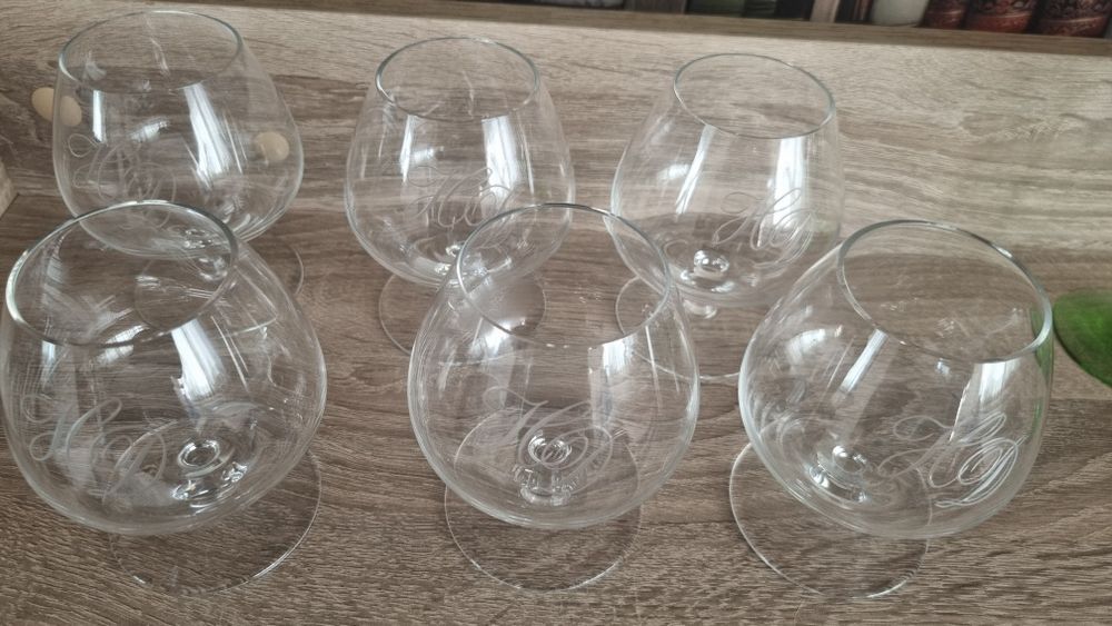 Комплект чаши за коняк кристал