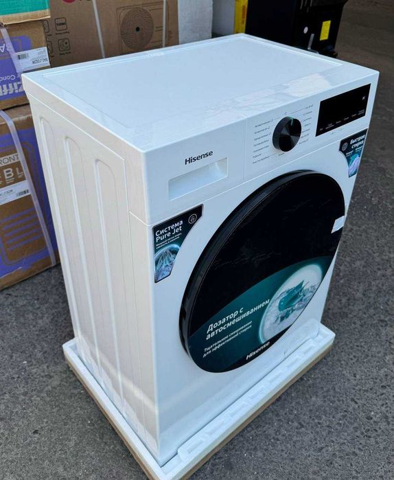 Cтиральная машина Hisense 6 кг WF1I6022BWU2A Inverter Steam AutoMix
