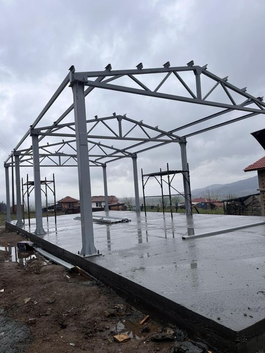 Истинско метално хале 6 широко, 8 дълго, 4 високо - 48 кв.м.ТРАНСПОРТ!