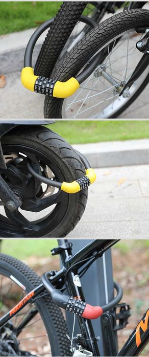 Катинар за велосипед/мотоциклет/скутер с 5-цифрен код - НОВ