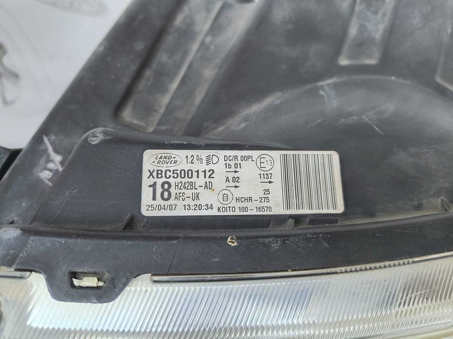 Far Stanga Uk Xenon Bi-Xenon Afs Land Rover Discovery 3 2007 / 2005-2009 Cod OEM XBC500112 (5C2)