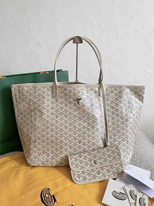 Geanta Goyard 57cm alb, tip Premium
