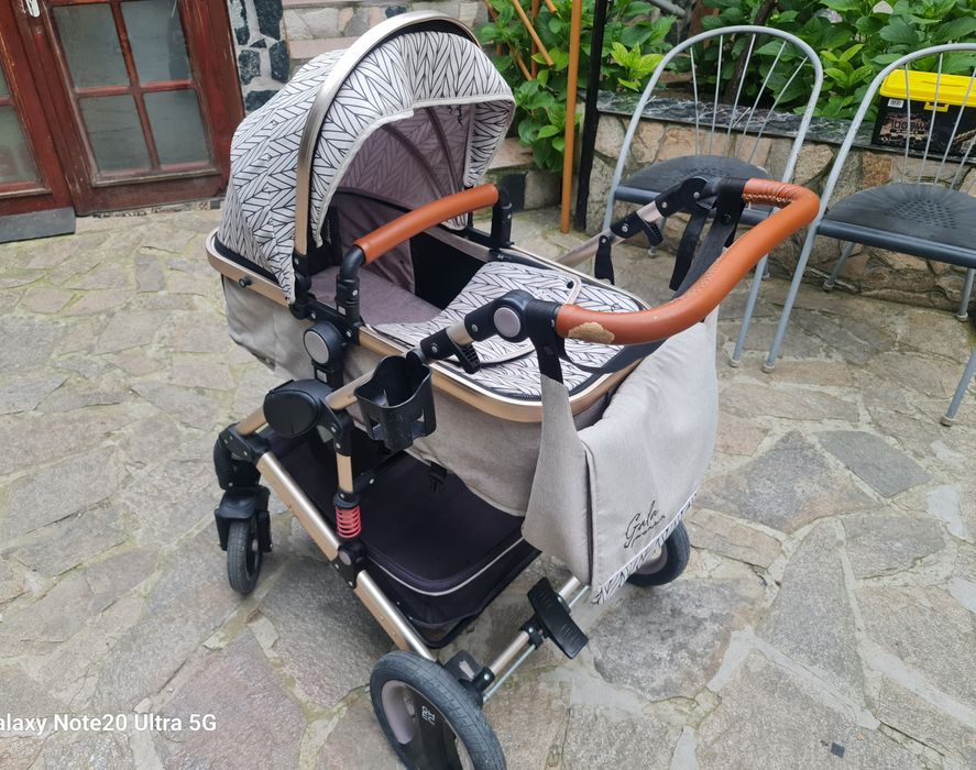 МОНИ Комбинирана количка 3 в 1 GALA Premium BARLEY