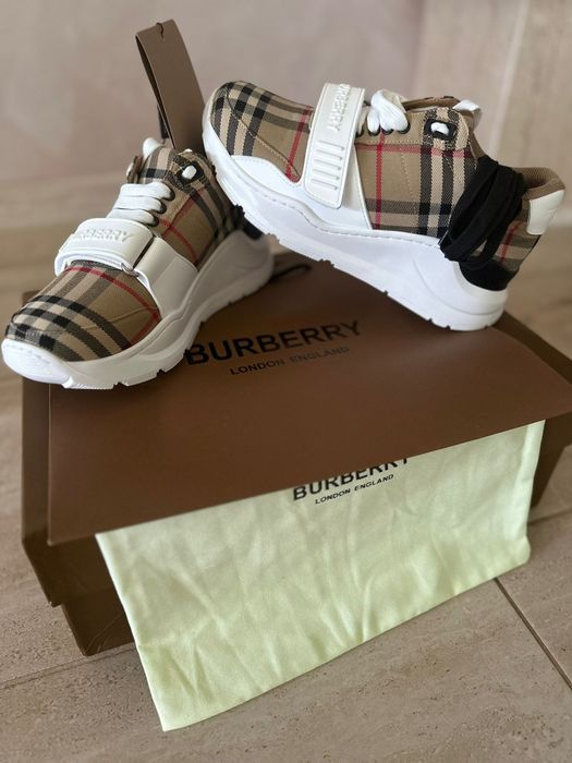 Regis Check Sneakers BURBERRY Коледно Намаление