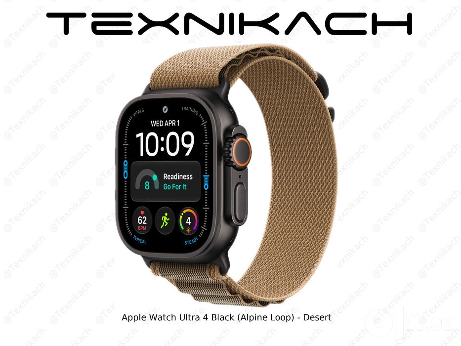 Apple Watch Ultra 4 Black (Alpine Loop) • Доставка