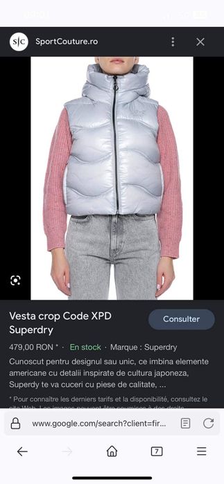 Vesta cu Gluca Superdry noua