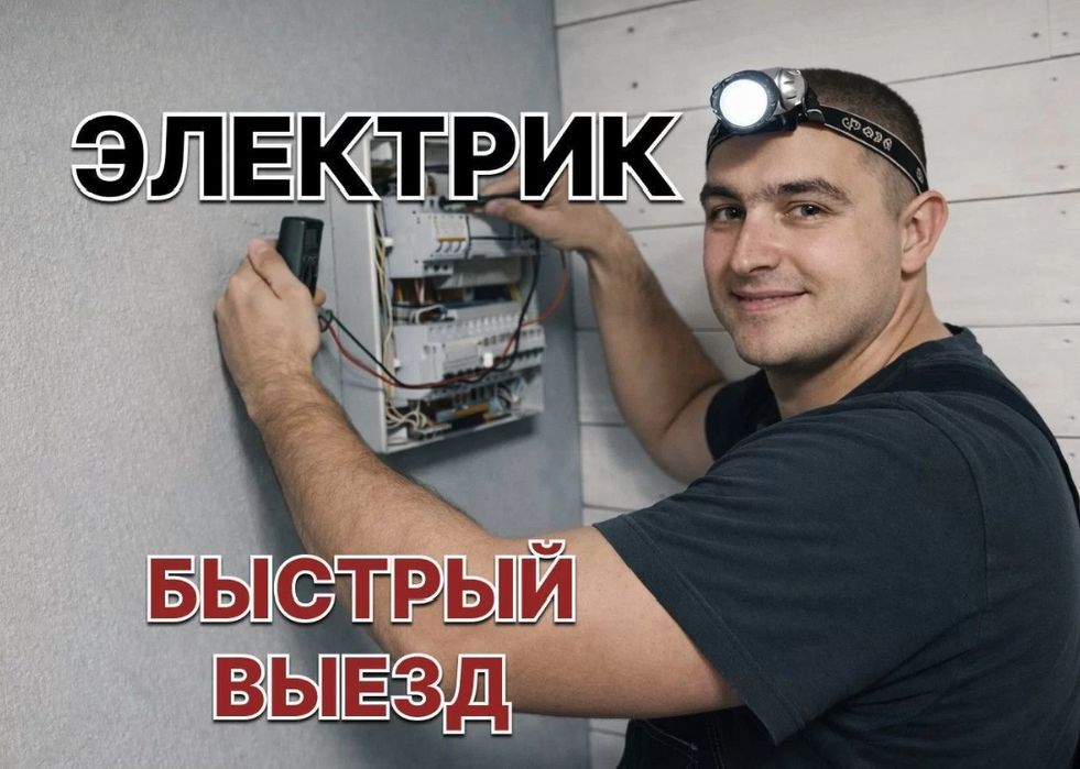 Электрик быстрый выезд 24/7