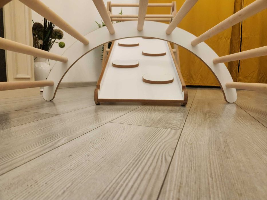 set 3in1 Balansoar Pikler+ Rampa+ perna, Tobogan montessori, Pickler