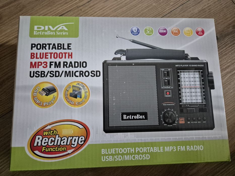 Радио приемник, портативен, нов