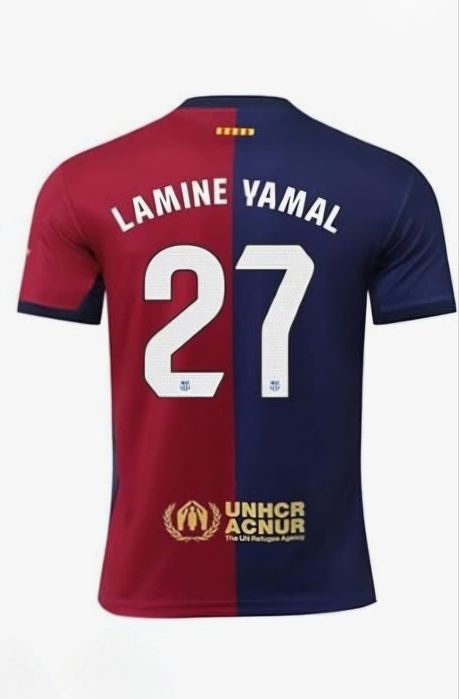Екип с калци Ламин Ямал Барселона Lamine Yamal Детски екип ново 2025